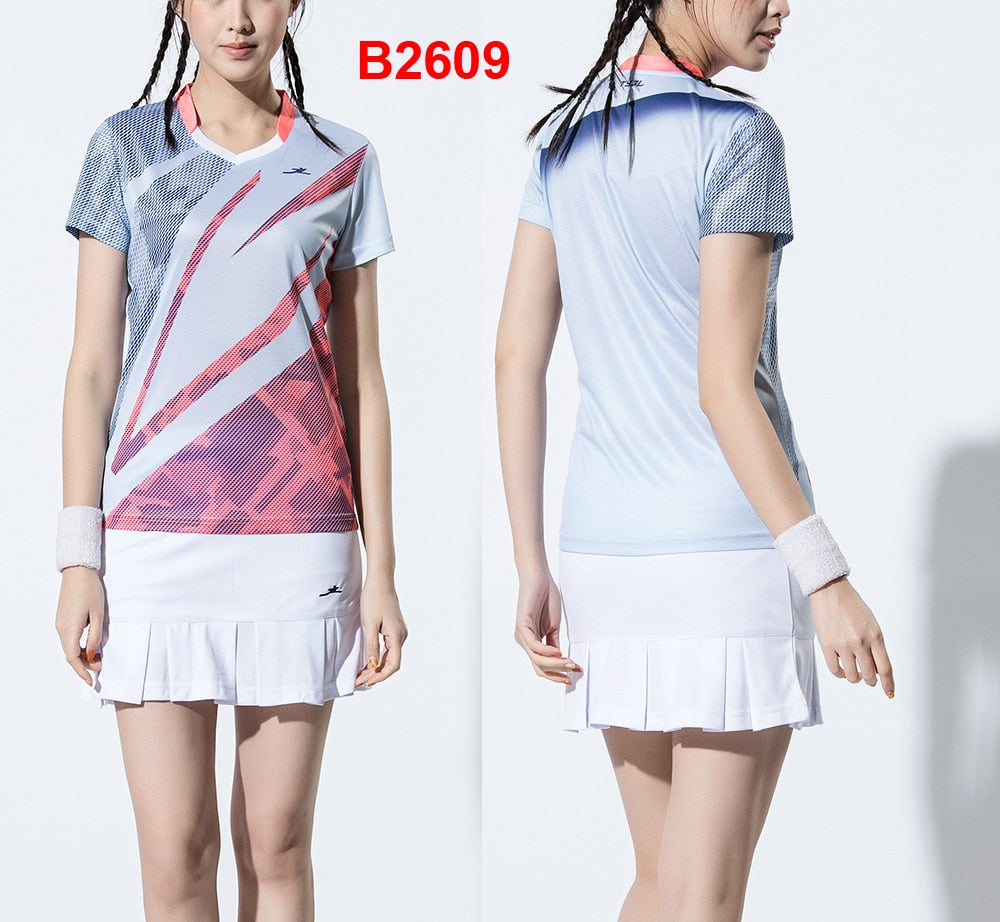 2 Piece Ladies Womens Quick dry Tennis Badminton Tennis Tennis Squash Netball Top Skirt Shorts Set The Clothing Company Sydney