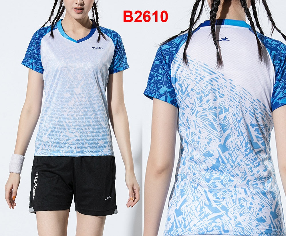 2 Piece Ladies Womens Quick dry Tennis Badminton Tennis Tennis Squash Netball Top Skirt Shorts Set The Clothing Company Sydney