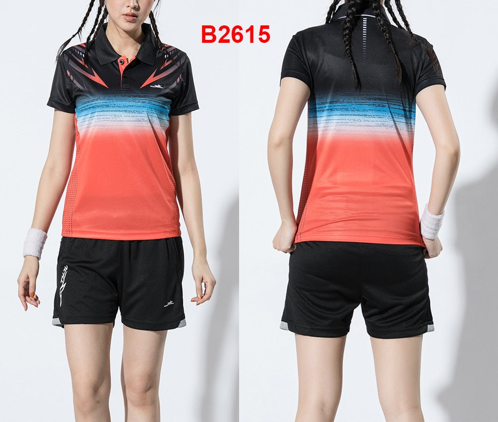 2 Piece Ladies Womens Quick dry Tennis Badminton Tennis Tennis Squash Netball Top Skirt Shorts Set The Clothing Company Sydney
