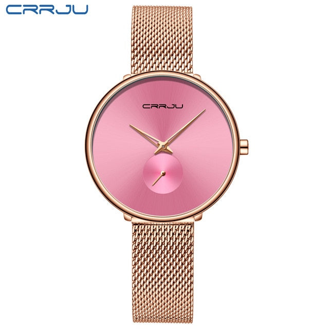 Luxury Casual Simple Ladies Daily Dress Mesh Minimalist Waterproof Quartz Wristwatch The Clothing Company Sydney