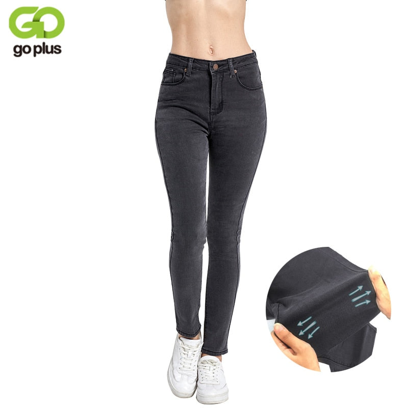 Vintage Fit High Waist  Elastic Denim Skinny Jeans Classic Pencil Pants The Clothing Company Sydney