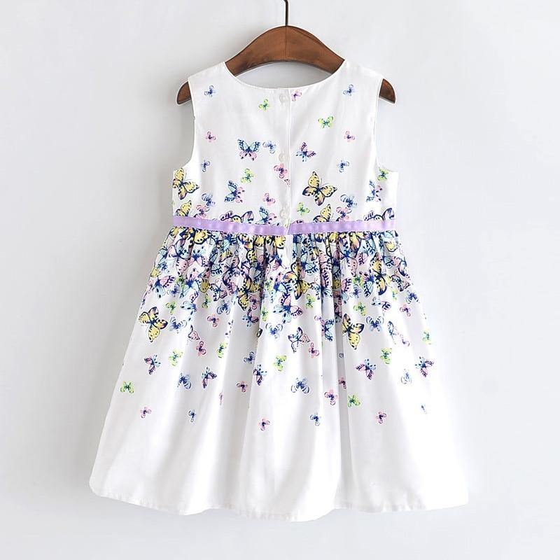 Summer Brand New Floral Lace Silk Dress Fashion Girls Round Neck Flying Sleeve Dress The Clothing Company Sydney