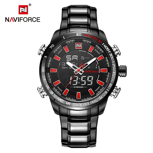 NAVIFORCE Mens Quartz Analog Watch Luxury Fashion Sport Wristwatch Waterproof Stainless Male Watches Clock Relogio Masculino The Clothing Company Sydney