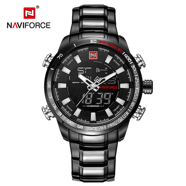 NAVIFORCE Mens Quartz Analog Watch Luxury Fashion Sport Wristwatch Waterproof Stainless Male Watches Clock Relogio Masculino The Clothing Company Sydney