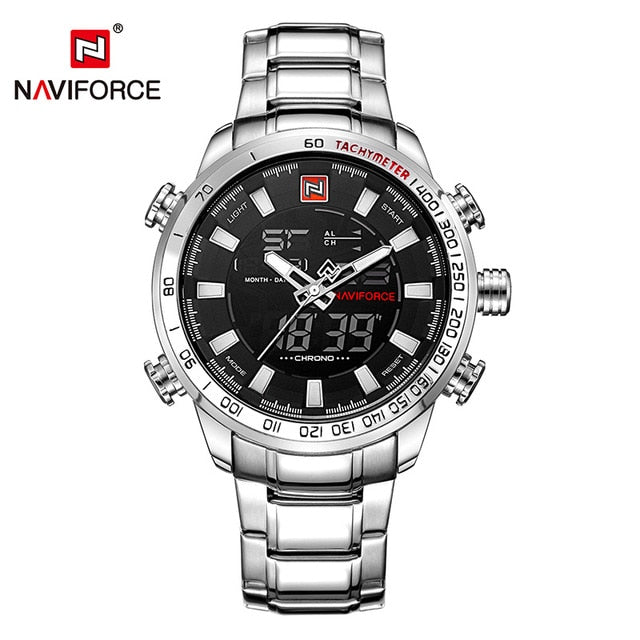 NAVIFORCE Mens Quartz Analog Watch Luxury Fashion Sport Wristwatch Waterproof Stainless Male Watches Clock Relogio Masculino The Clothing Company Sydney