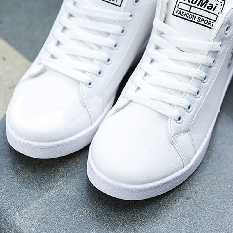 Black/white waterproof warm plush shoes ankle High Cut Sneaker boots The Clothing Company Sydney