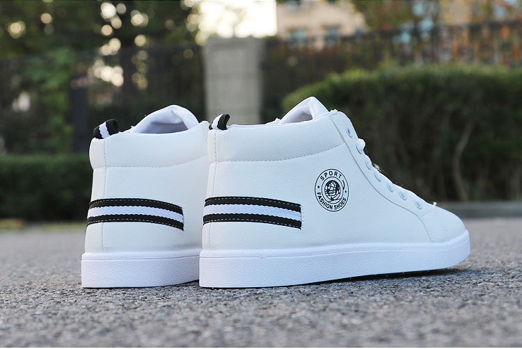 Black/white waterproof warm plush shoes ankle High Cut Sneaker boots The Clothing Company Sydney