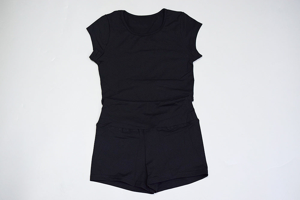 2 Piece Sports Suits Set Yoga Sets Gym Fitness Athletic Shorts Sportswear Short Sleeve Shirt Sports Activewear The Clothing Company Sydney