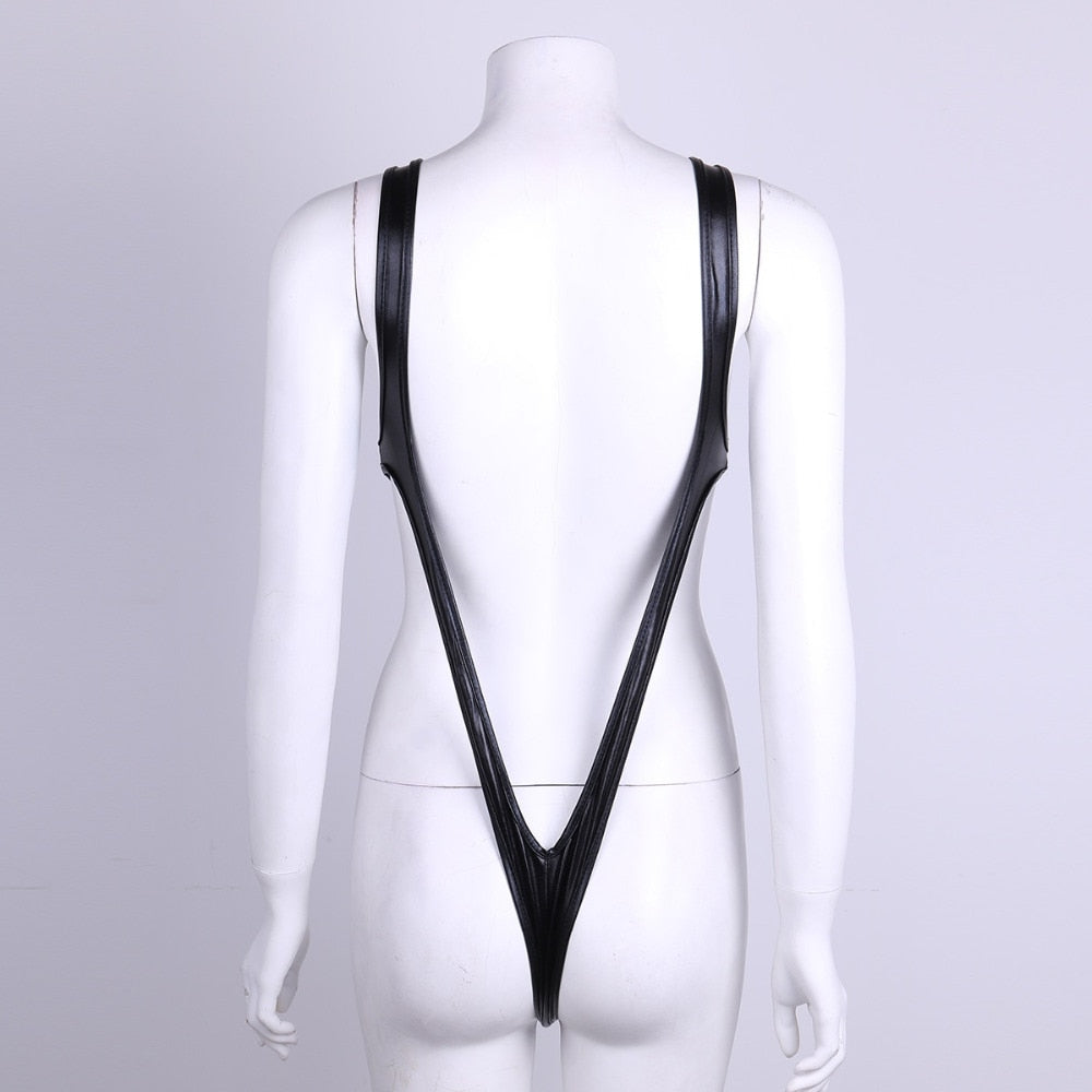 Swimwear Shiny Monokini One Piece Swimsuit Beachwear Swim Suit Thong Leotard Bathing Suits swim suit The Clothing Company Sydney