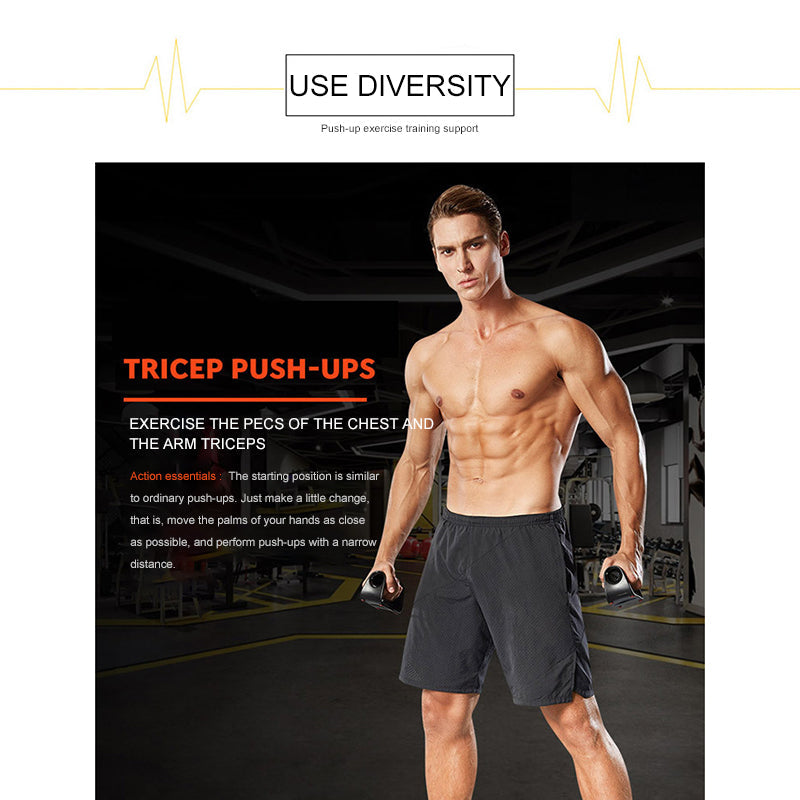 2 Piece H I-Shaped ABS Fitness Push Up Bar Push-Ups Stands Bars Tool For Fitness Chest Training Exercise Sponge Hand Grip Trainer The Clothing Company Sydney