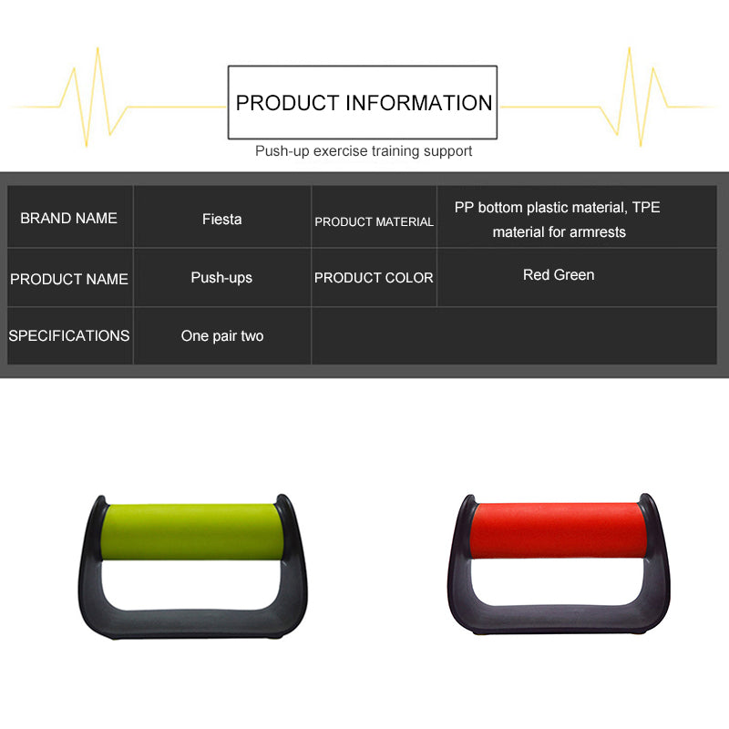 2 Piece H I-Shaped ABS Fitness Push Up Bar Push-Ups Stands Bars Tool For Fitness Chest Training Exercise Sponge Hand Grip Trainer The Clothing Company Sydney