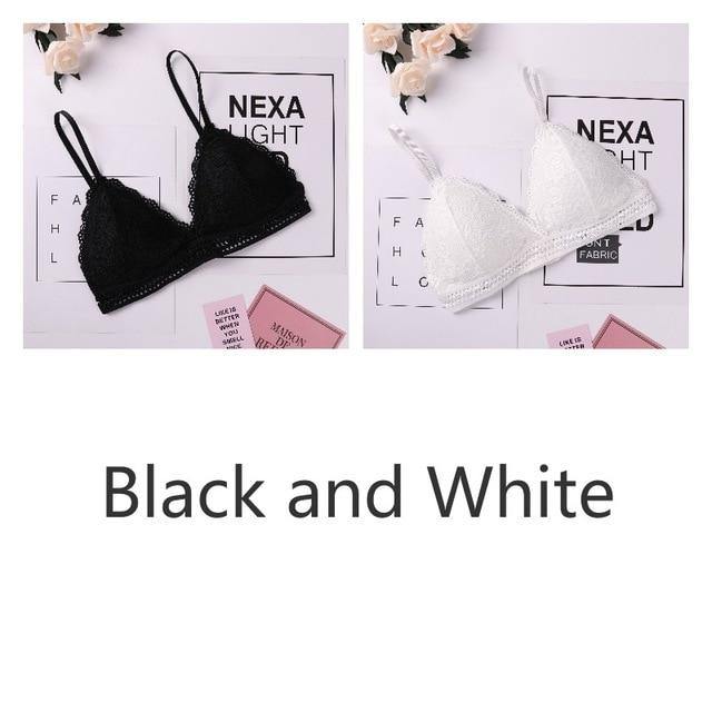 French Style Bralette Seamless Deep V Lace Wireless Thin Underwear Lingerie Soft Bras The Clothing Company Sydney