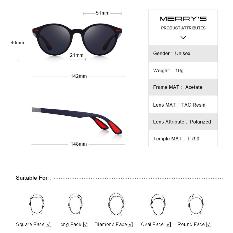 Designer Men's & Women's Classic Retro Rivet Polarized Sunglasses TR90 Legs Lighter Design Oval Frame UV400 Protection Polarized Sunglasses The Clothing Company Sydney
