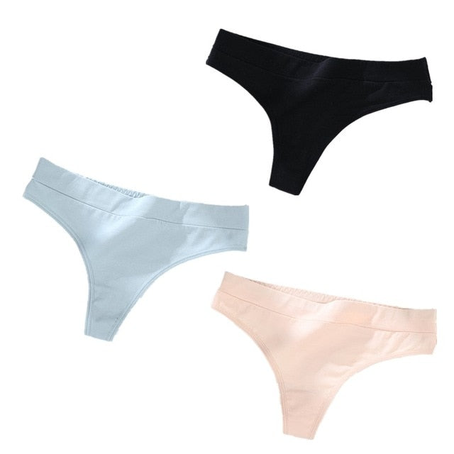 3 pack Thong Panties String Underwear Briefs Sexy Lingerie Pants Intimate Ladies Low-Rise G-String The Clothing Company Sydney