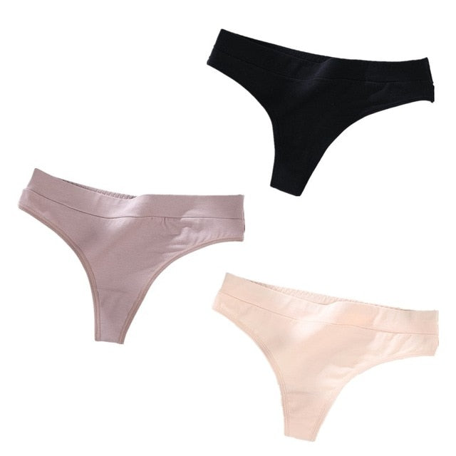 3 pack Thong Panties String Underwear Briefs Sexy Lingerie Pants Intimate Ladies Low-Rise G-String The Clothing Company Sydney
