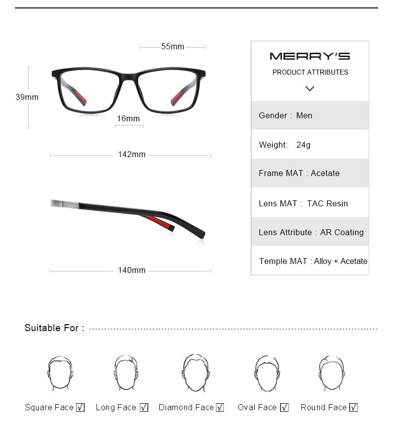 Designer Mens Luxury Acetate Glasses Frame Myopia Prescription Eyeglasses Spring Hinge Silicone Temple Tip Frames The Clothing Company Sydney