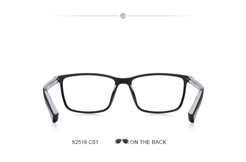 Designer Mens Luxury Acetate Glasses Frame Myopia Prescription Eyeglasses Spring Hinge Silicone Temple Tip Frames The Clothing Company Sydney
