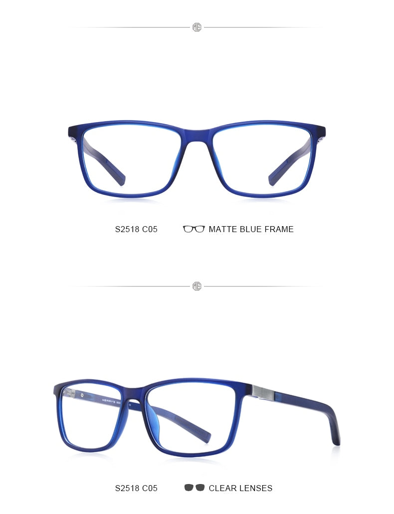 Designer Mens Luxury Acetate Glasses Frame Myopia Prescription Eyeglasses Spring Hinge Silicone Temple Tip Frames The Clothing Company Sydney