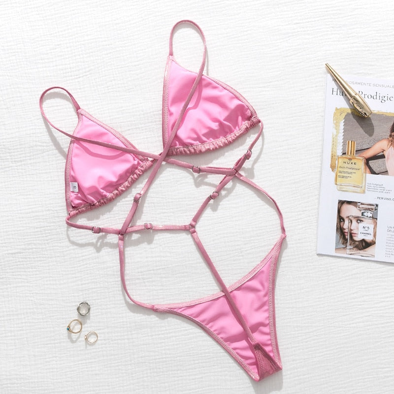 String thong Extreme bodysuits one piece swimsuit Micro Bikini swimwear monokini bathers The Clothing Company Sydney