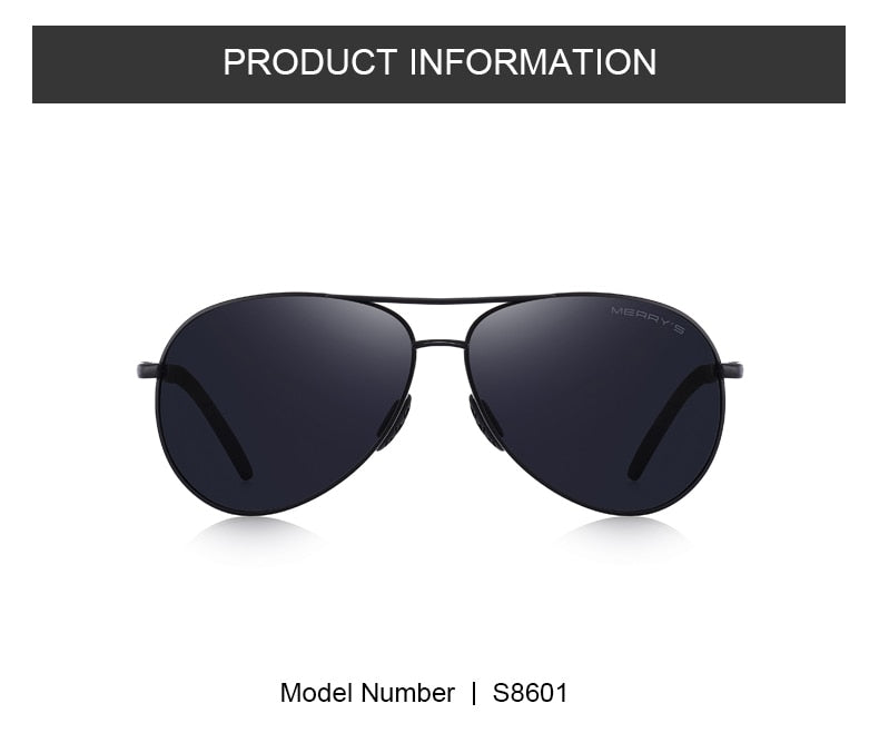 Designer Men's Classic Pilot Polarized Driving Shield Night Vision Sunglasses UV400 The Clothing Company Sydney