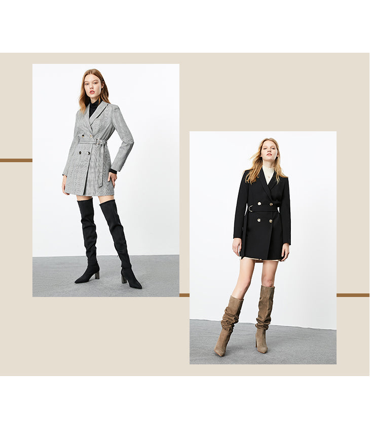 Autumn Winter Women's Mid-length Thin Suit Jacket The Clothing Company Sydney