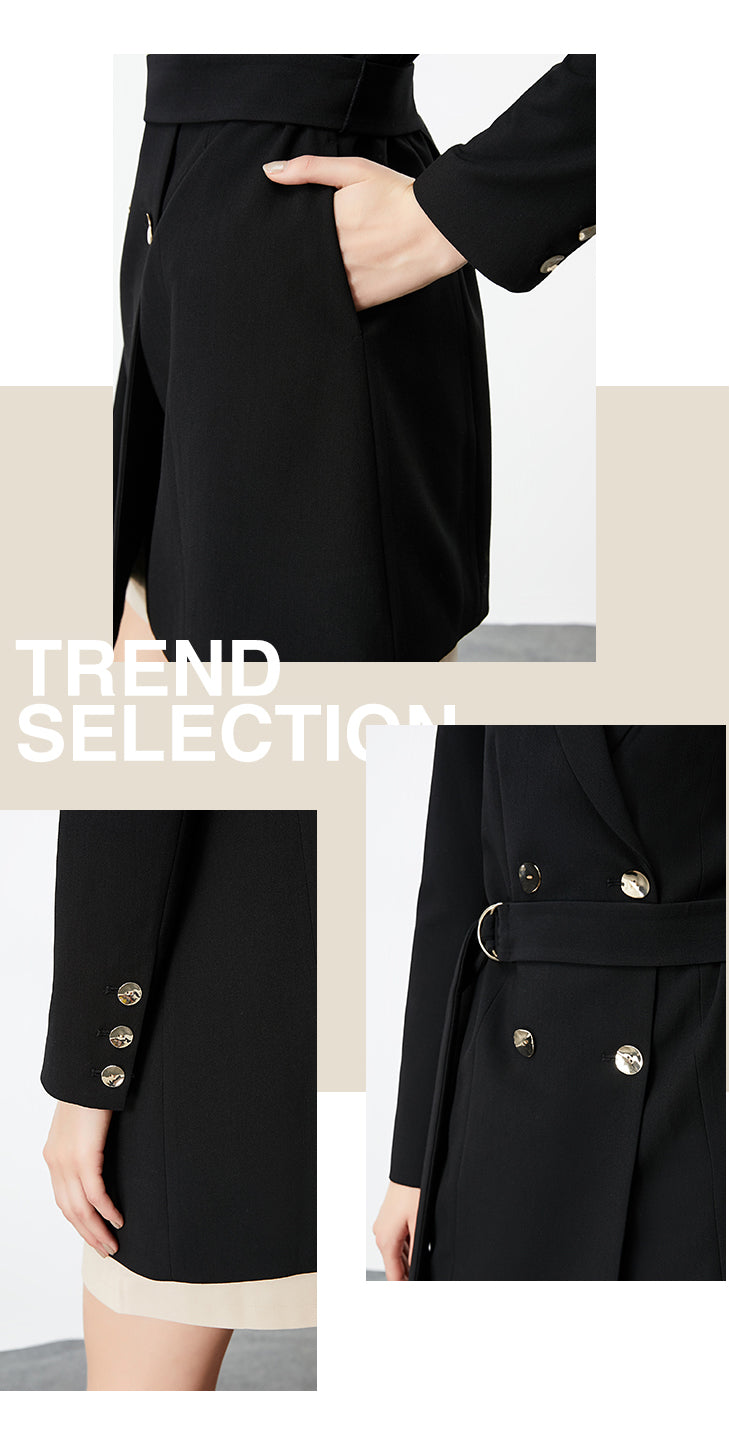 Autumn Winter Women's Mid-length Thin Suit Jacket The Clothing Company Sydney