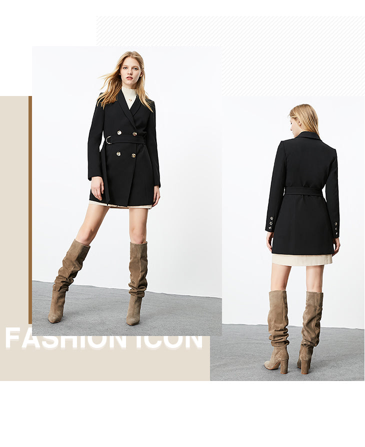 Autumn Winter Women's Mid-length Thin Suit Jacket The Clothing Company Sydney