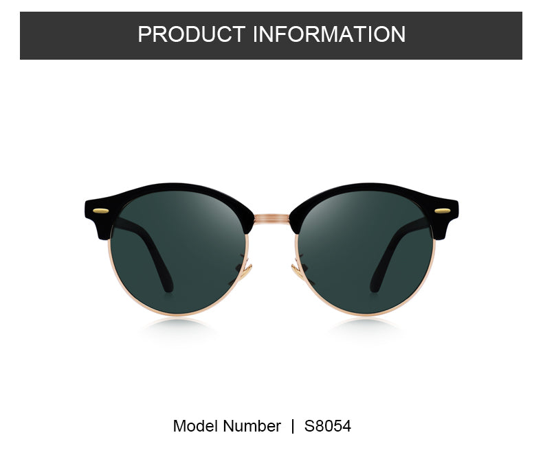 Designer Men Women Classic Retro Rivet Polarized Unisex Glasses Fashion Male Eyewear UV400 Protection Sunglasses The Clothing Company Sydney