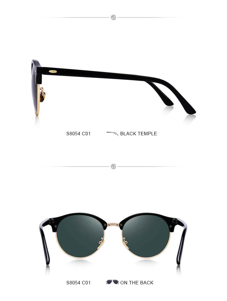 Designer Men Women Classic Retro Rivet Polarized Unisex Glasses Fashion Male Eyewear UV400 Protection Sunglasses The Clothing Company Sydney