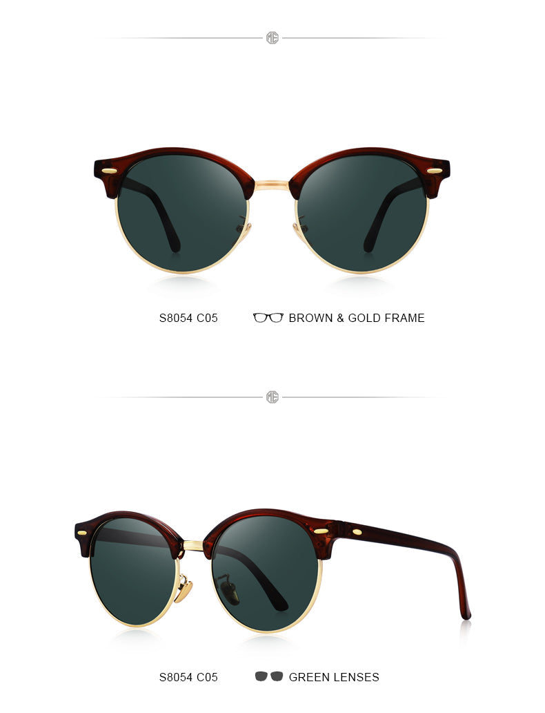 Designer Men Women Classic Retro Rivet Polarized Unisex Glasses Fashion Male Eyewear UV400 Protection Sunglasses The Clothing Company Sydney