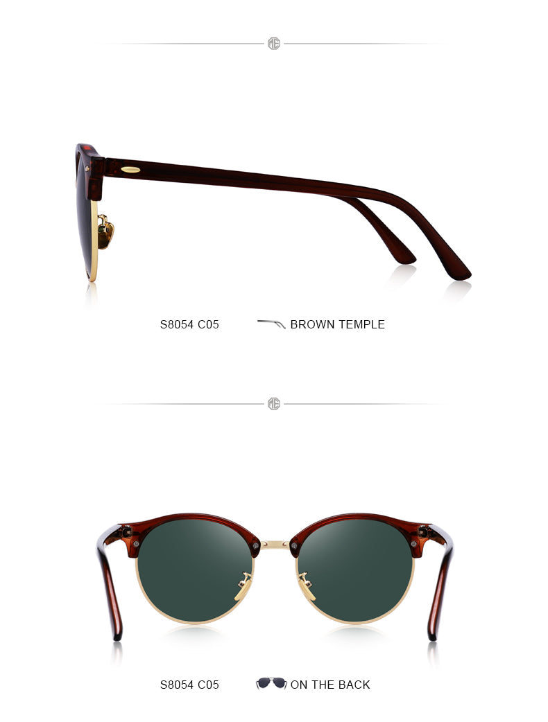 Designer Men Women Classic Retro Rivet Polarized Unisex Glasses Fashion Male Eyewear UV400 Protection Sunglasses The Clothing Company Sydney