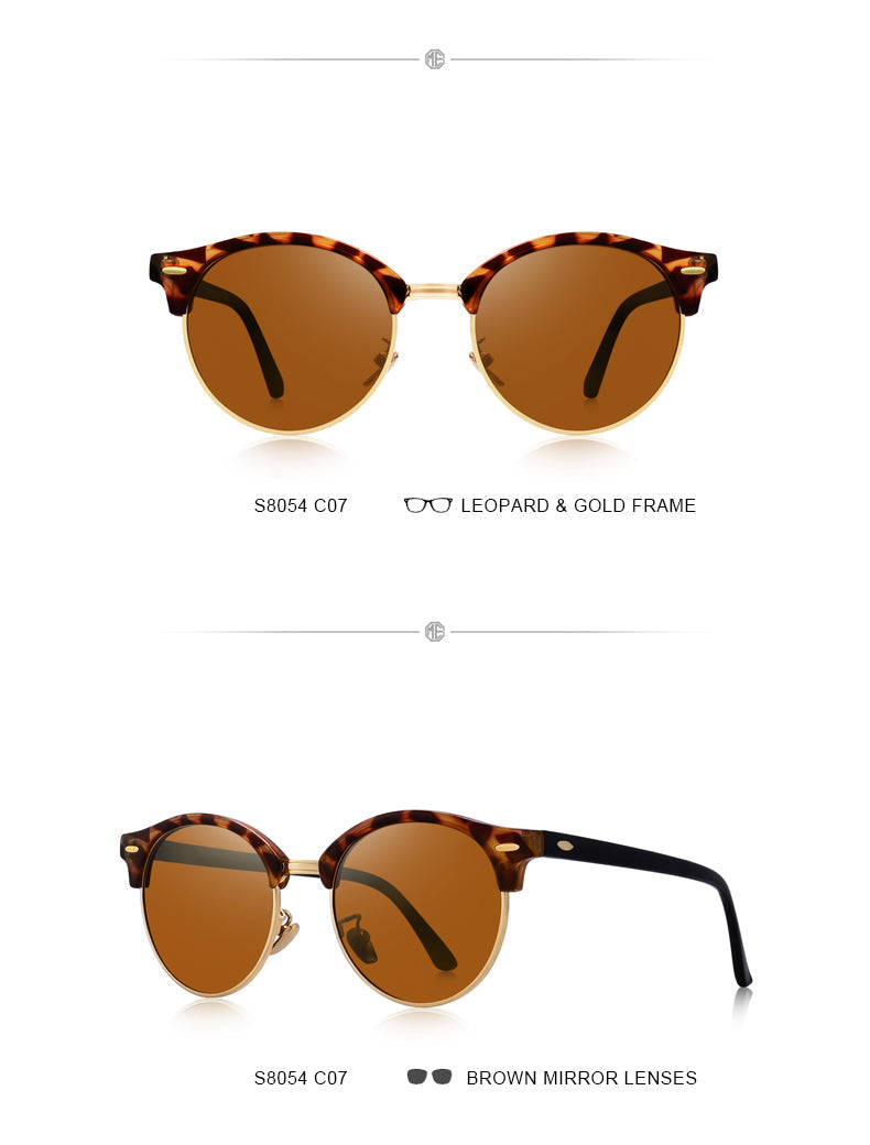 Designer Men Women Classic Retro Rivet Polarized Unisex Glasses Fashion Male Eyewear UV400 Protection Sunglasses The Clothing Company Sydney