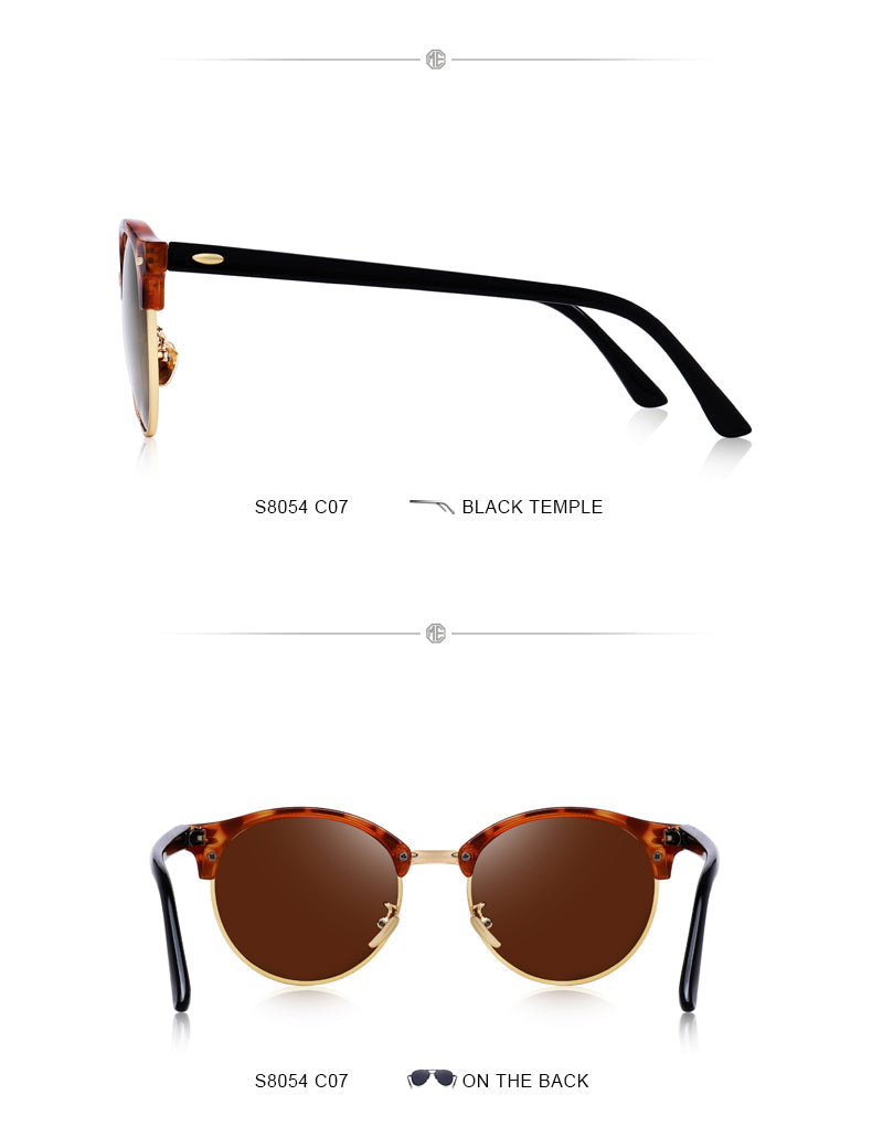 Designer Men Women Classic Retro Rivet Polarized Unisex Glasses Fashion Male Eyewear UV400 Protection Sunglasses The Clothing Company Sydney