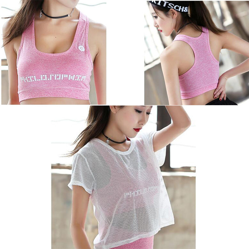 3 Piece High Waist Three Piece Yoga Set Sportswear for Women Sports Bra Fitness Clothing Women Sports Shorts Gym Workout Crop Top Women The Clothing Company Sydney