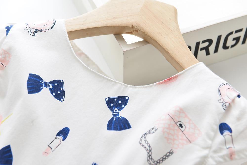 Summer Brand New Floral Lace Silk Dress Fashion Girls Round Neck Flying Sleeve Dress The Clothing Company Sydney