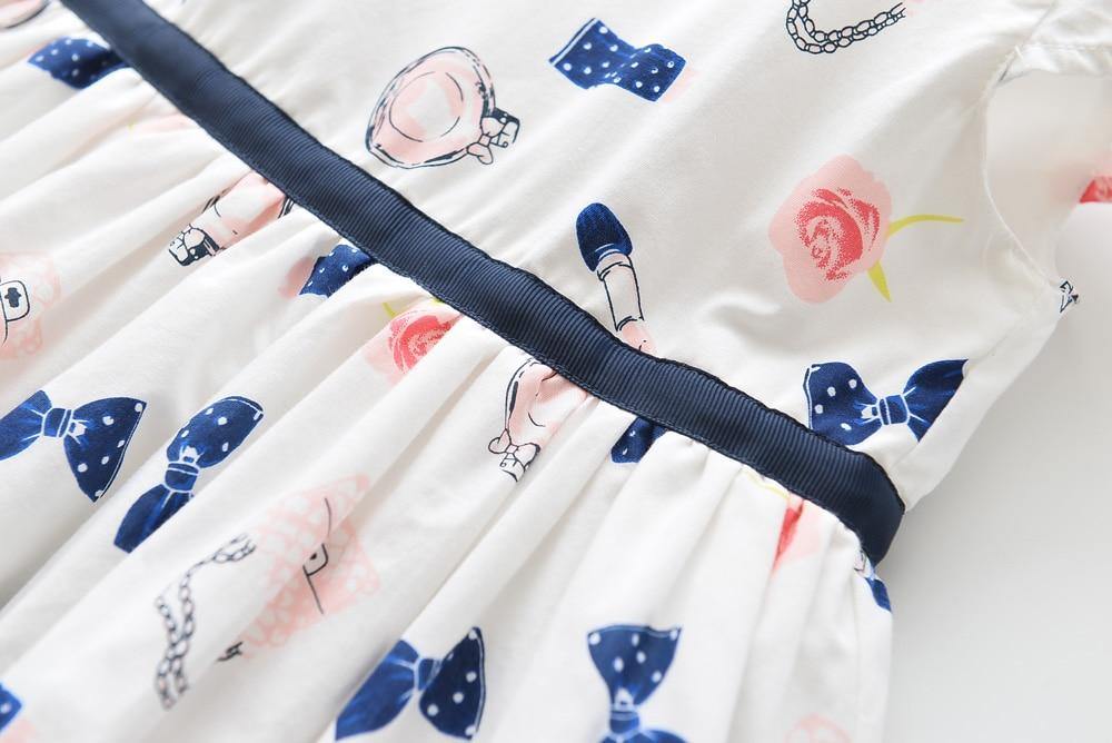 Summer Brand New Floral Lace Silk Dress Fashion Girls Round Neck Flying Sleeve Dress The Clothing Company Sydney