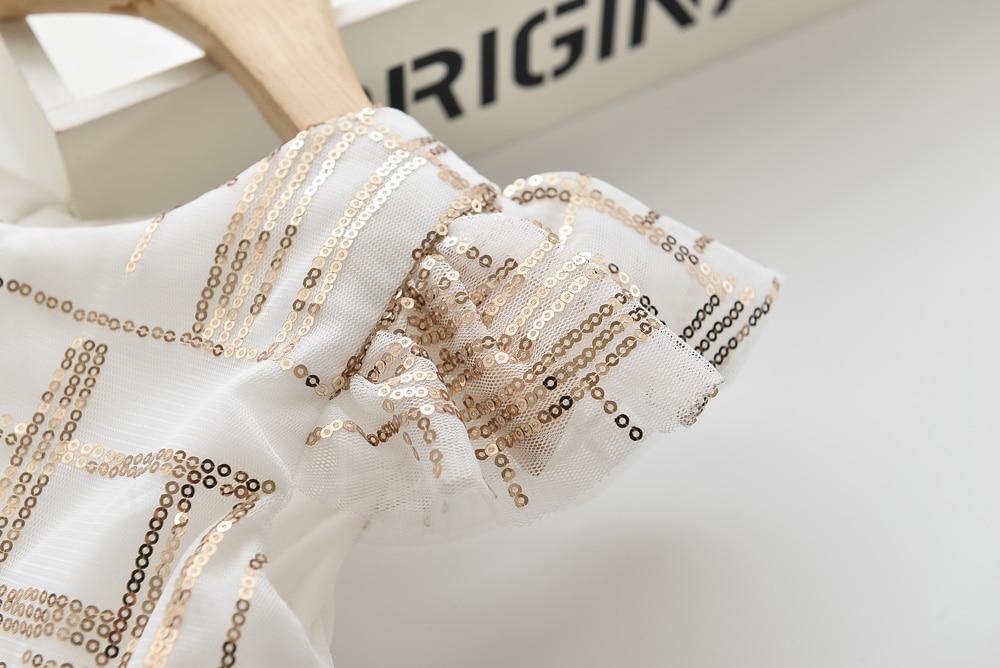 Summer Brand New Floral Lace Silk Dress Fashion Girls Round Neck Flying Sleeve Dress The Clothing Company Sydney