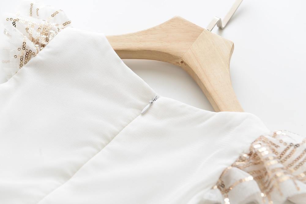 Summer Brand New Floral Lace Silk Dress Fashion Girls Round Neck Flying Sleeve Dress The Clothing Company Sydney