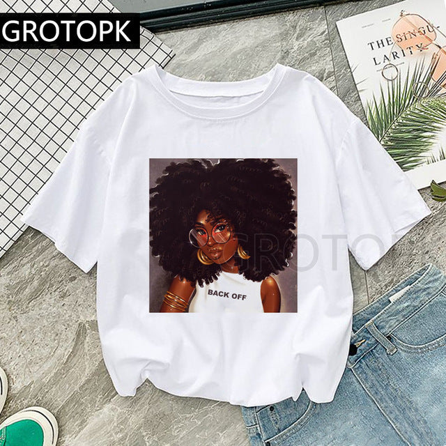 Print Women's T-Shirt Vogue Back Off Tees Shirt Vintage Women Tops The Clothing Company Sydney