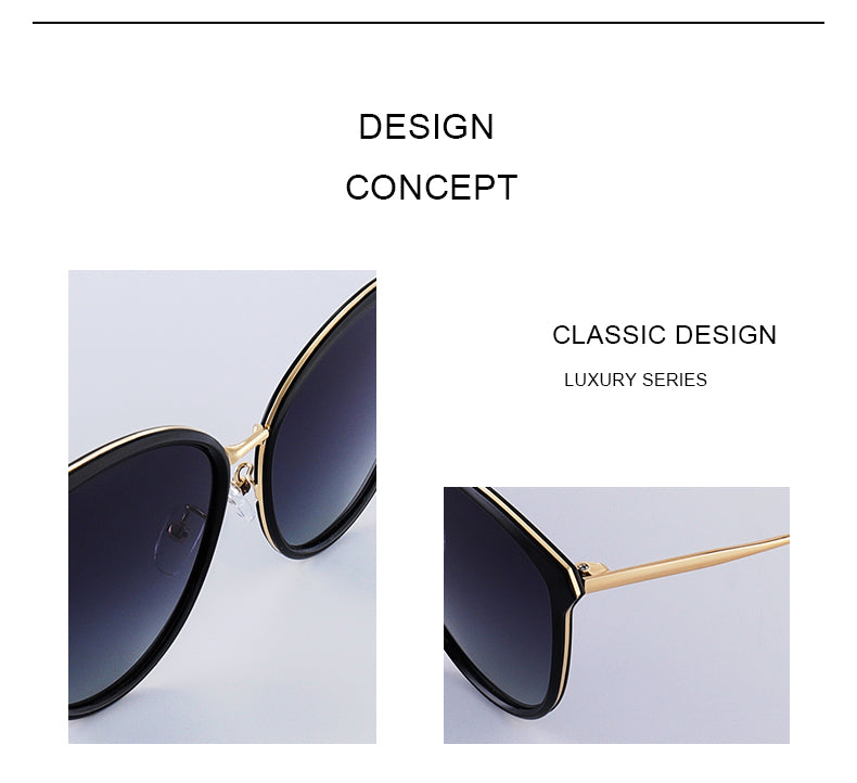 Designer Womens Fashion Cat Eye Polarized Luxury Brand Trending Sunglasses UV400 Protection The Clothing Company Sydney