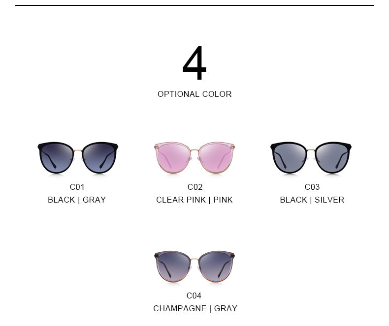 Designer Womens Fashion Cat Eye Polarized Luxury Brand Trending Sunglasses UV400 Protection The Clothing Company Sydney