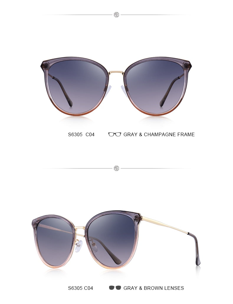 Designer Womens Fashion Cat Eye Polarized Luxury Brand Trending Sunglasses UV400 Protection The Clothing Company Sydney