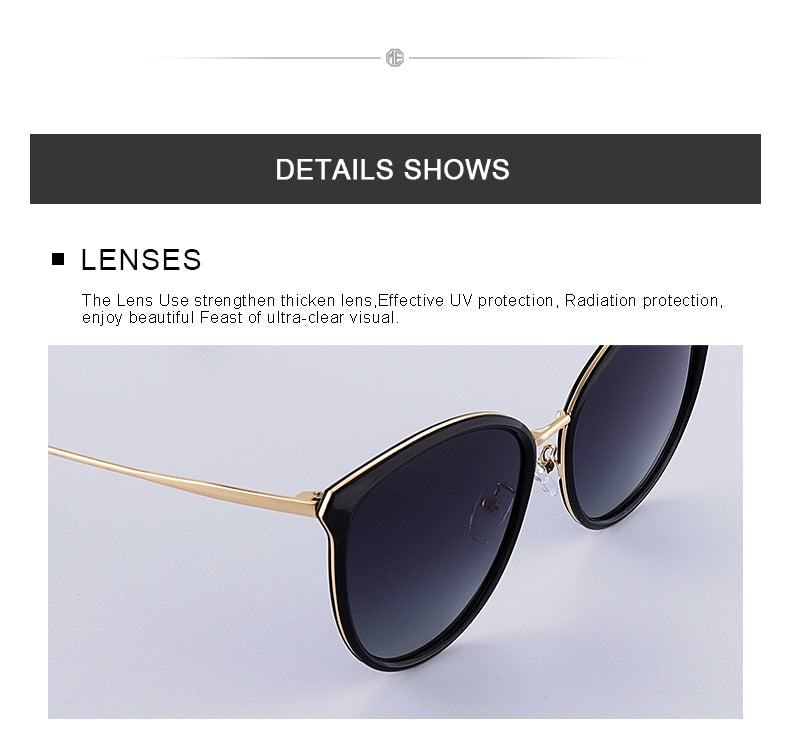 Designer Womens Fashion Cat Eye Polarized Luxury Brand Trending Sunglasses UV400 Protection The Clothing Company Sydney