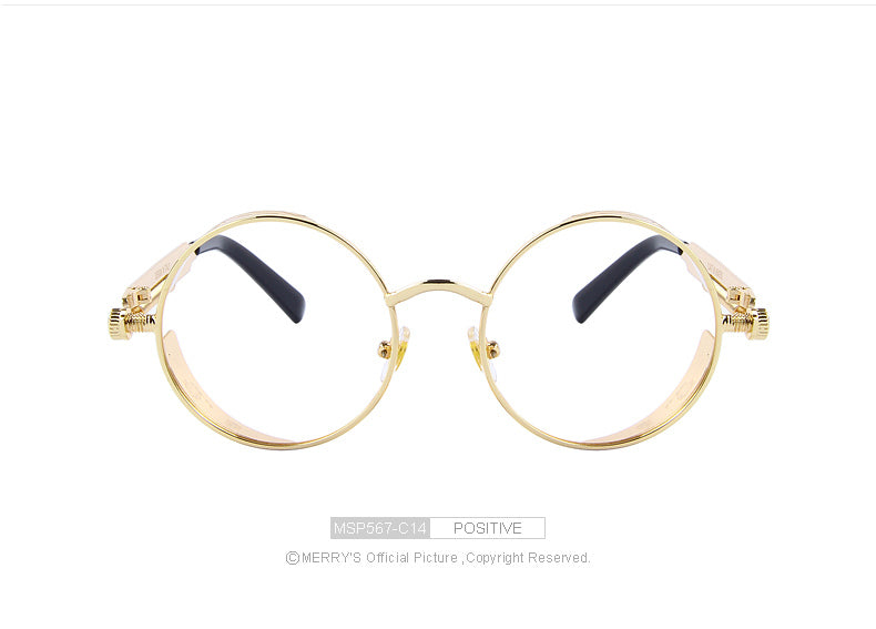 Vintage Womens Steampunk Brand Designer Round Sunglasses UV400 The Clothing Company Sydney