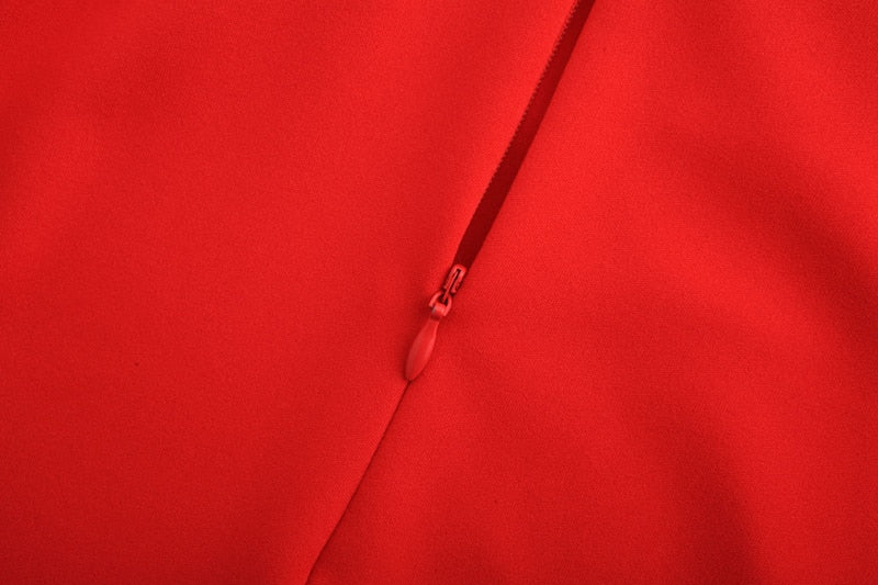 Two Pieces Set Women Ruffles Bow Casual Beach Summer Red Off Shoulder Sexy Club Bodycon Wrap Mini Party Dress The Clothing Company Sydney