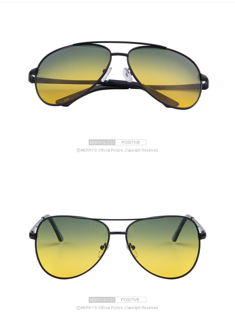 Designer Brand Mens Polarized Night Vision Driving Sunglasses 100% UV400 The Clothing Company Sydney