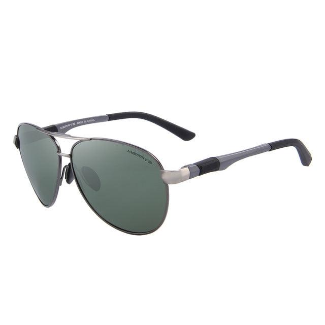 Designer Mens Classic Pilot HD Polarized For Driving Aviation Alloy Frame Spring Legs UV400 Sunglasses The Clothing Company Sydney