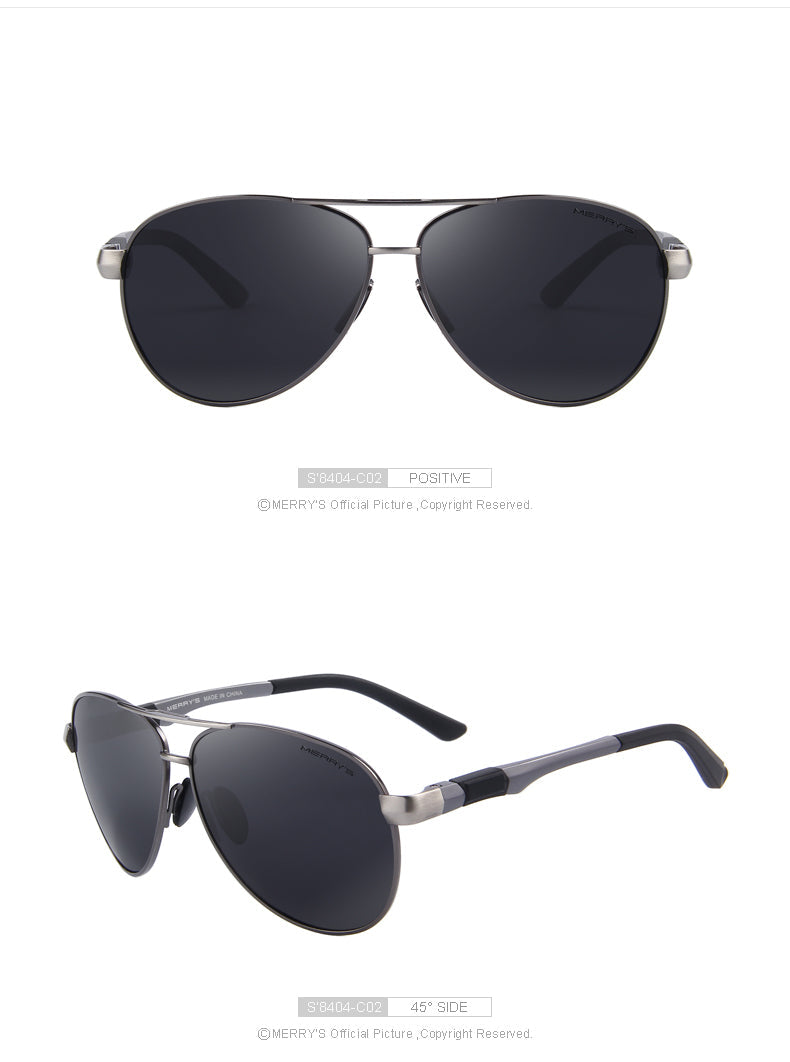 Designer Mens Classic Pilot HD Polarized For Driving Aviation Alloy Frame Spring Legs UV400 Sunglasses The Clothing Company Sydney