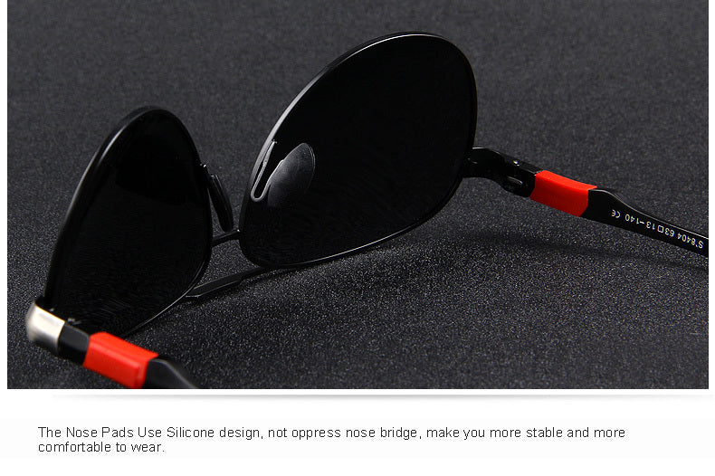 Designer Mens Classic Pilot HD Polarized For Driving Aviation Alloy Frame Spring Legs UV400 Sunglasses The Clothing Company Sydney
