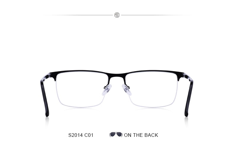 Designer Men Titanium Glasses Frame Ultralight Square Eye Myopia Prescription Eyeglasses Male Optical Frame The Clothing Company Sydney